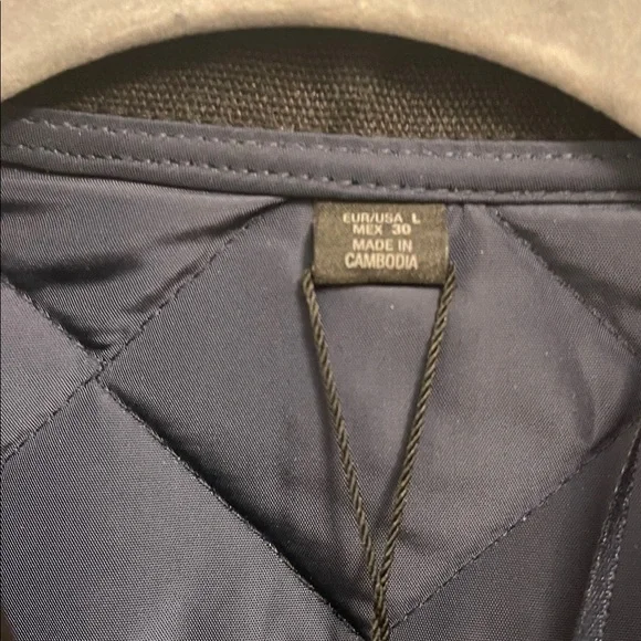 Zara Navy Blue Quilted Puffer Jacket - Picture 5 of 7